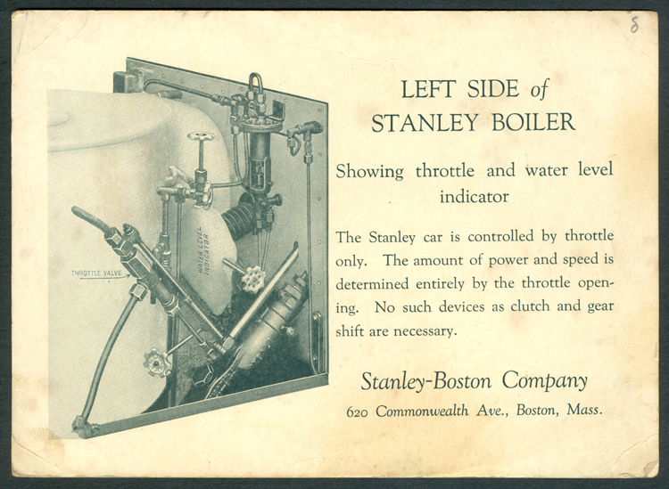 Stanley Motor Carriage Company Boston Office Advertising Cards